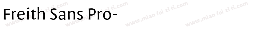 Freith Sans Pro字体转换